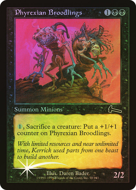 Phyrexian Broodlings\nUrza's Legacy\nSingle\nMagic The Gathering
