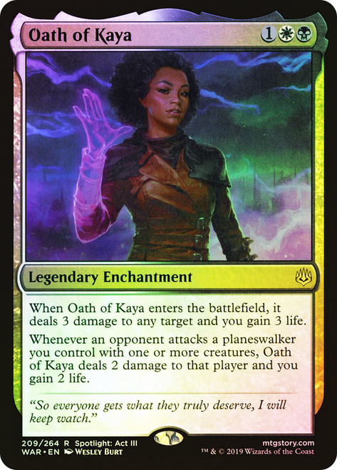 Oath of Kaya\nWar of the Spark\nSingle\nMagic The Gathering