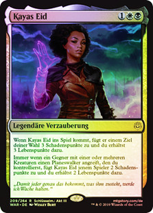 Oath of Kaya
War of the Spark (Foil) - German
Single
Magic The Gathering