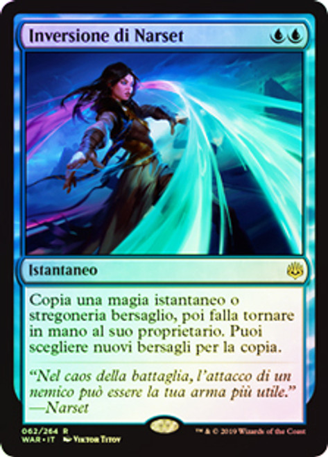 Narset's Reversal
War of the Spark (Foil) - Italian
Single
Magic The Gathering