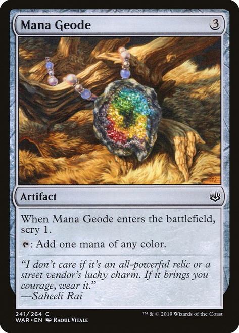 Mana Geode\nWar of the Spark\nSingle\nMagic The Gathering