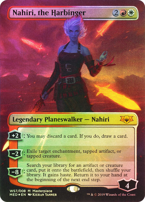Nahiri, the Harbinger (Borderless)\nMythic Edition\nSingle\nMagic The Gathering