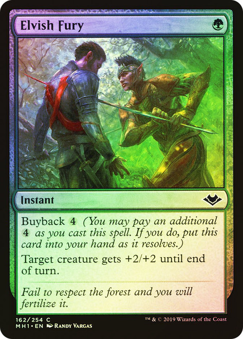 Elvish Fury\nModern Horizons\nSingle\nMagic The Gathering