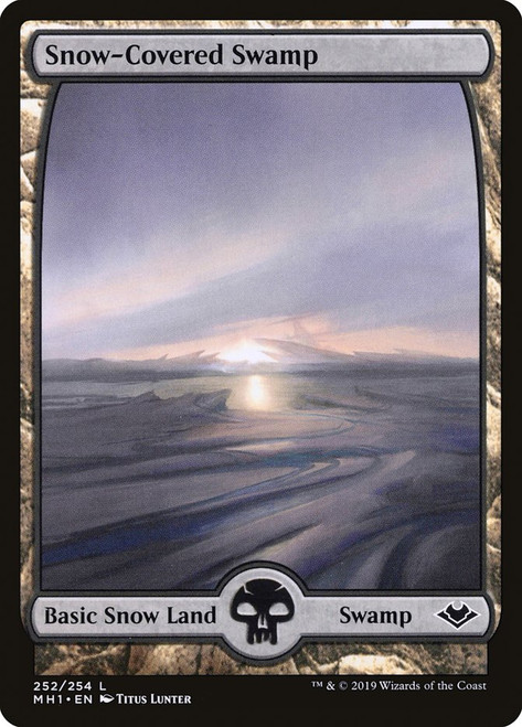 Snow-Covered Swamp (#252) (Full Art)\nModern Horizons\nSingle\nMagic The Gathering