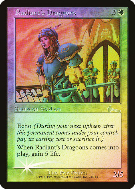 Radiant's Dragoons\nUrza's Legacy\nSingle\nMagic The Gathering