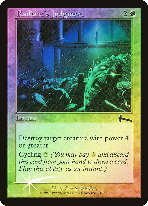 Radiant's Judgment\nUrza's Legacy\nSingle\nMagic The Gathering