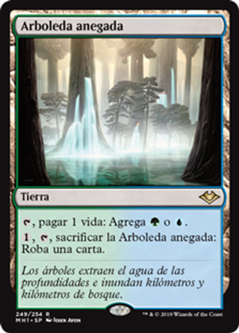 MTG foil 英語版 冠水樹林帯 Waterlogged Grove（MTG 冠水樹林帯