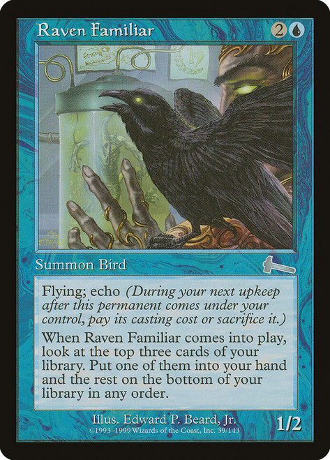 Raven Familiar\nUrza's Legacy\nSingle\nMagic The Gathering