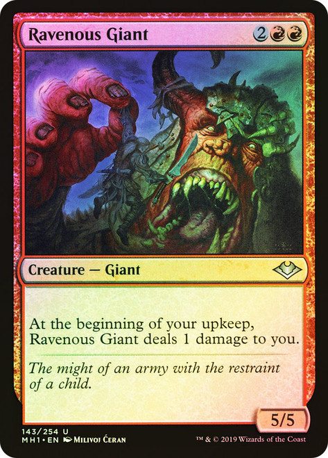 Ravenous Giant\nModern Horizons\nSingle\nMagic The Gathering