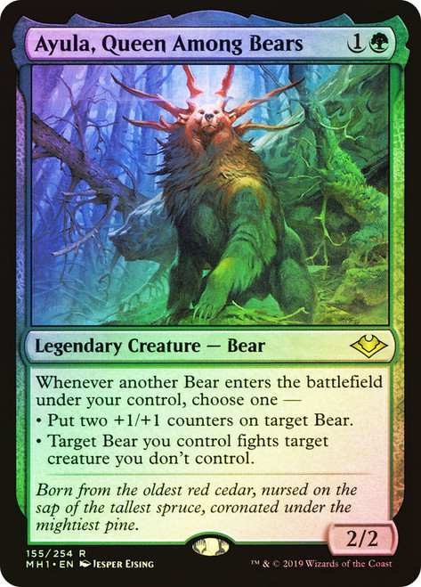 Ayula, Queen Among Bears\nModern Horizons\nSingle\nMagic The Gathering
