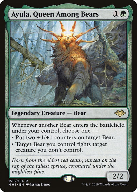 Ayula, Queen Among Bears\nModern Horizons\nSingle\nMagic The Gathering