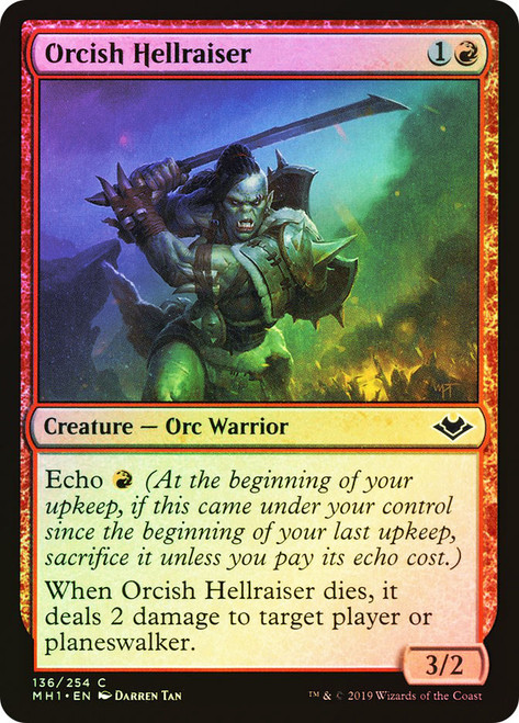 Orcish Hellraiser\nModern Horizons\nSingle\nMagic The Gathering