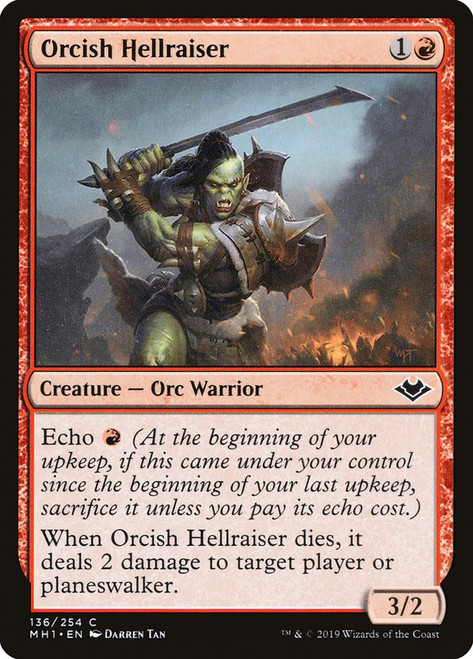 Orcish Hellraiser\nModern Horizons\nSingle\nMagic The Gathering