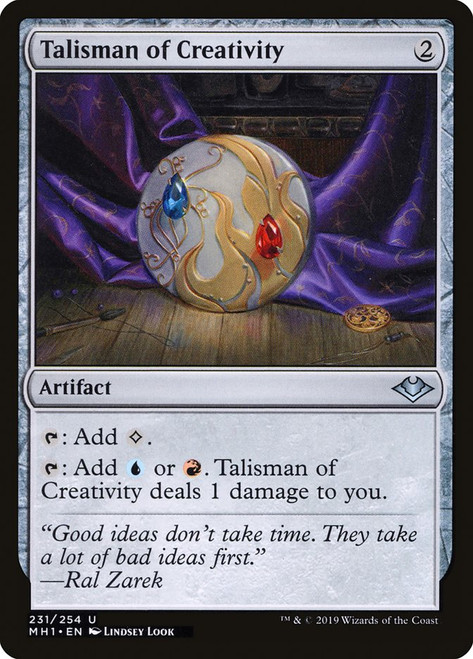 Talisman of Creativity\nModern Horizons\nSingle\nMagic The Gathering