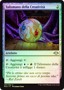 Talisman of Creativity
Modern Horizons (Foil) - Italian
Single
Magic The Gathering