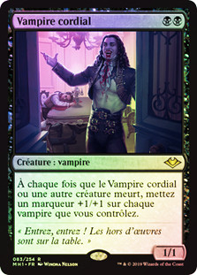 Cordial Vampire
Modern Horizons (Foil) - French
Single
Magic The Gathering