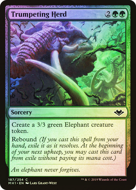 Trumpeting Herd\nModern Horizons\nSingle\nMagic The Gathering