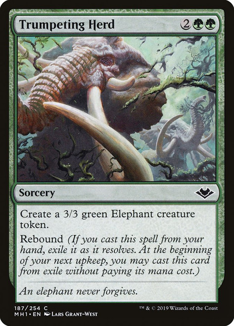 Trumpeting Herd\nModern Horizons\nSingle\nMagic The Gathering