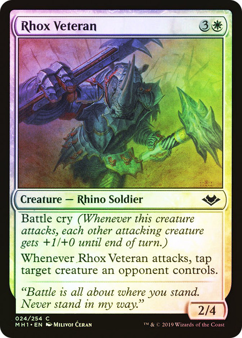 Rhox Veteran\nModern Horizons\nSingle\nMagic The Gathering