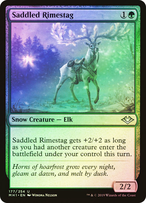 Saddled Rimestag\nModern Horizons\nSingle\nMagic The Gathering