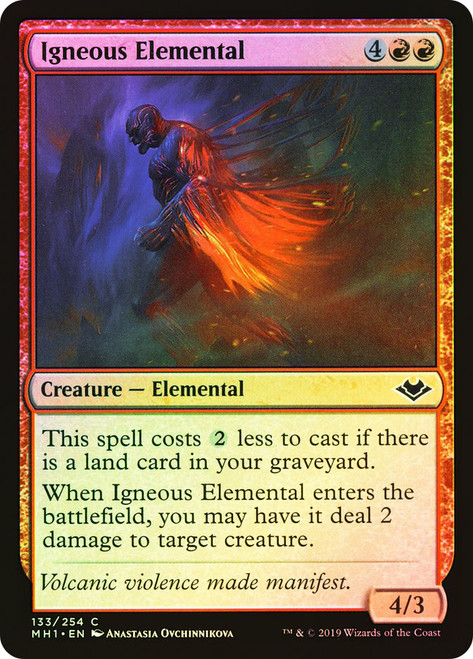 Igneous Elemental\nModern Horizons\nSingle\nMagic The Gathering