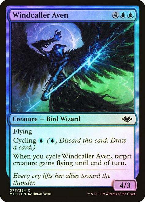 Windcaller Aven\nModern Horizons\nSingle\nMagic The Gathering