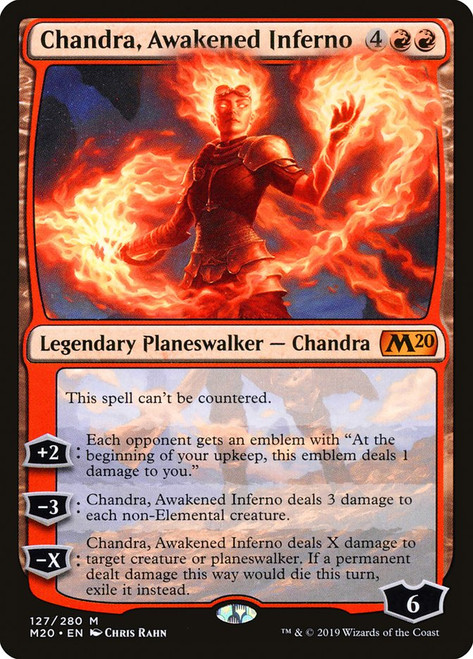 Chandra, Awakened Inferno\nCore Set 2020\nSingle\nMagic The Gathering