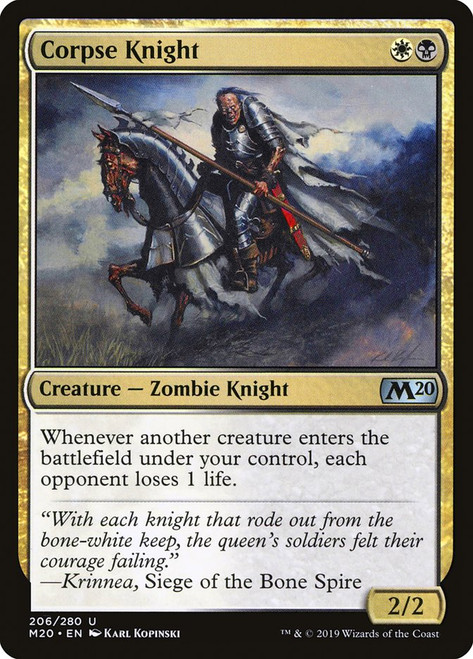 Corpse Knight\nCore Set 2020\nSingle\nMagic The Gathering