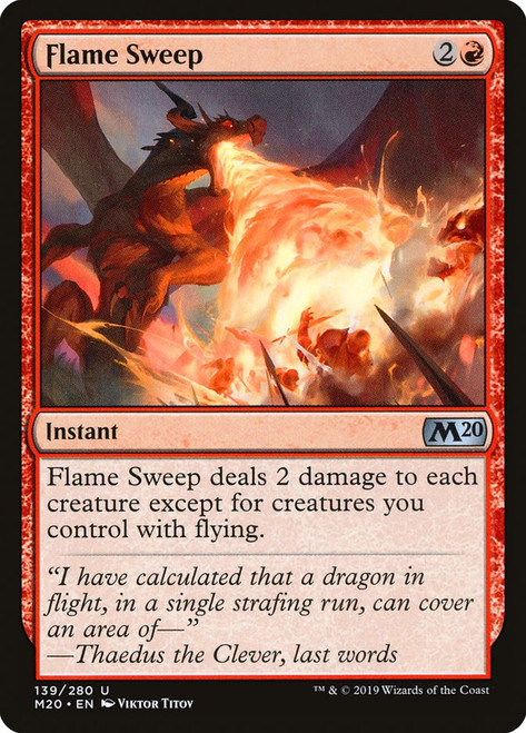 Flame Sweep\nCore Set 2020\nSingle\nMagic The Gathering