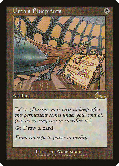 Urza's Blueprints\nUrza's Legacy\nSingle\nMagic The Gathering