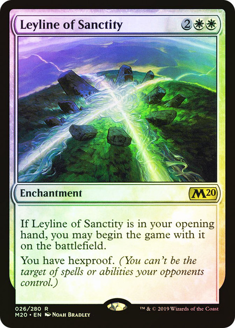 Leyline of Sanctity\nCore Set 2020\nSingle\nMagic The Gathering