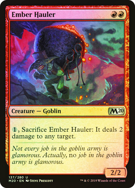 Ember Hauler\nCore Set 2020\nSingle\nMagic The Gathering