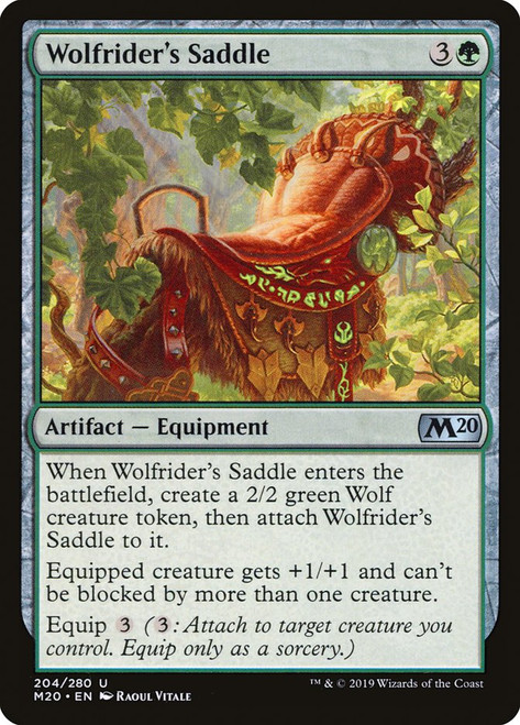 Wolfrider's Saddle\nCore Set 2020\nSingle\nMagic The Gathering