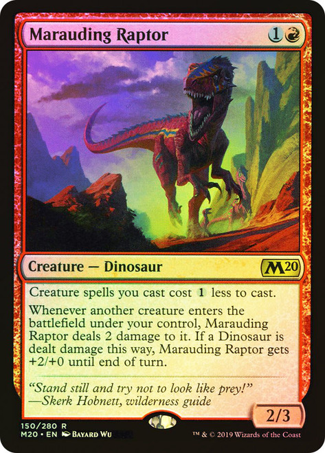 Marauding Raptor\nCore Set 2020\nSingle\nMagic The Gathering