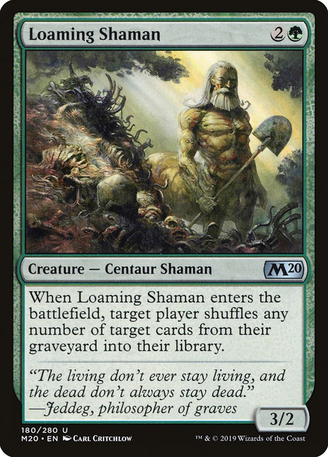Loaming Shaman\nCore Set 2020\nSingle\nMagic The Gathering
