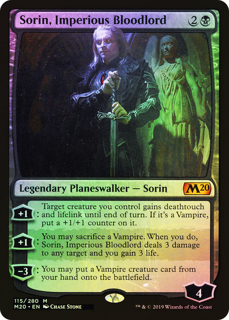 Sorin, Imperious Bloodlord\nCore Set 2020\nSingle\nMagic The Gathering