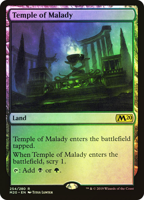 Temple of Malady\nCore Set 2020\nSingle\nMagic The Gathering