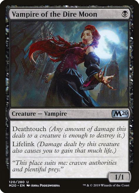Vampire of the Dire Moon\nCore Set 2020\nSingle\nMagic The Gathering