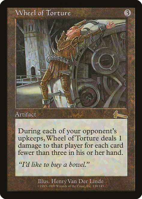 Wheel of Torture\nUrza's Legacy\nSingle\nMagic The Gathering