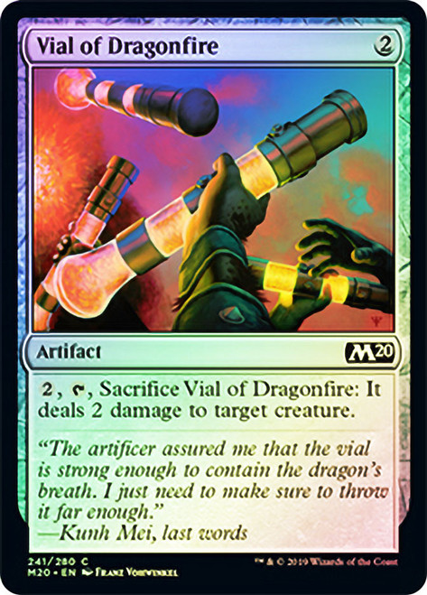 Vial of Dragonfire\nCore Set 2020\nSingle\nMagic The Gathering