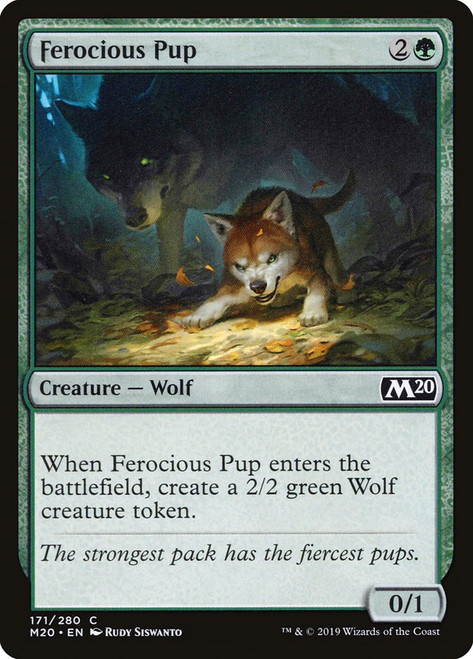 Ferocious Pup\nCore Set 2020\nSingle\nMagic The Gathering