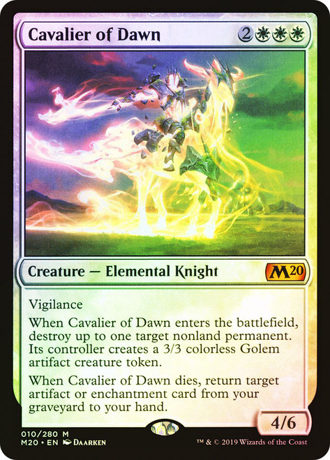 Cavalier of Dawn\nCore Set 2020\nSingle\nMagic The Gathering