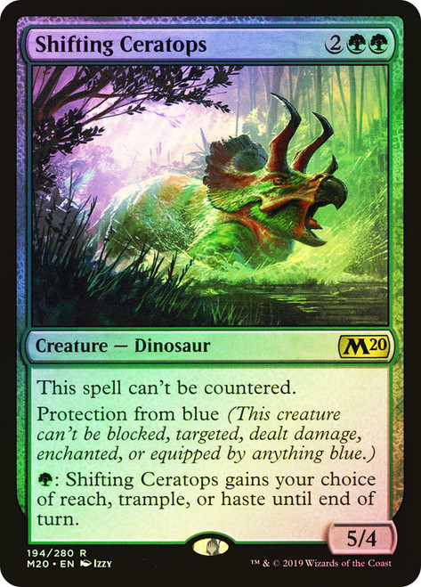 Shifting Ceratops\nCore Set 2020\nSingle\nMagic The Gathering