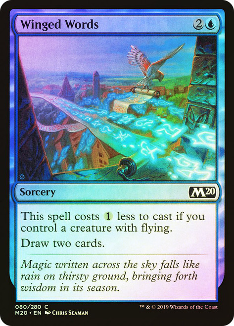 Winged Words\nCore Set 2020\nSingle\nMagic The Gathering