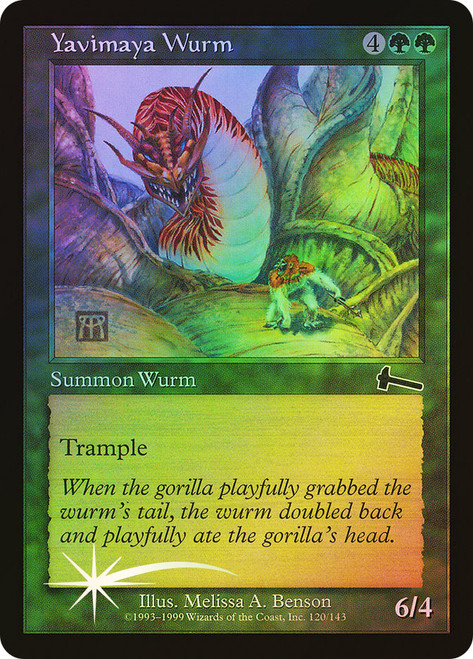 Yavimaya Wurm\nUrza's Legacy\nSingle\nMagic The Gathering