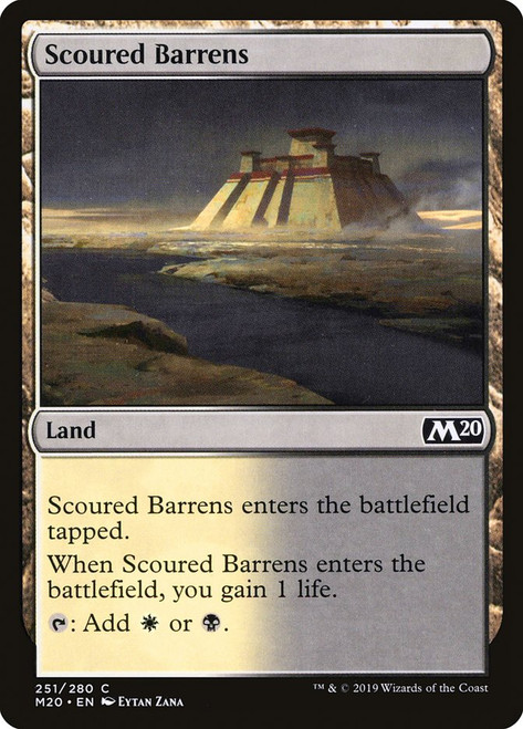Scoured Barrens\nCore Set 2020\nSingle\nMagic The Gathering