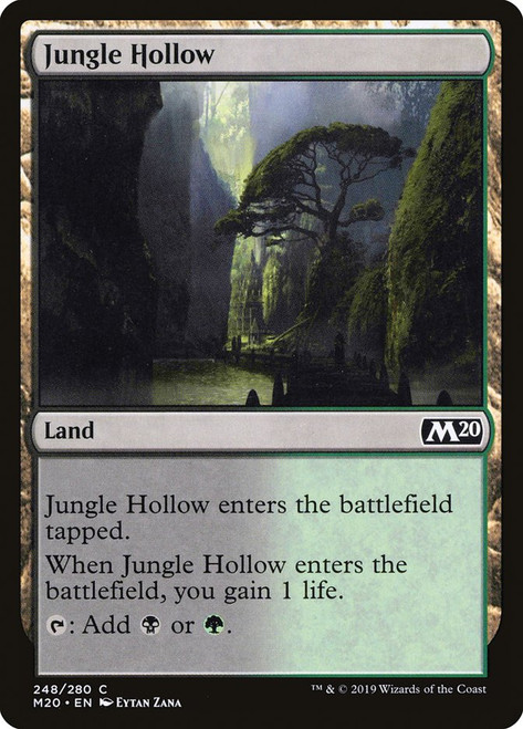 Jungle Hollow\nCore Set 2020\nSingle\nMagic The Gathering