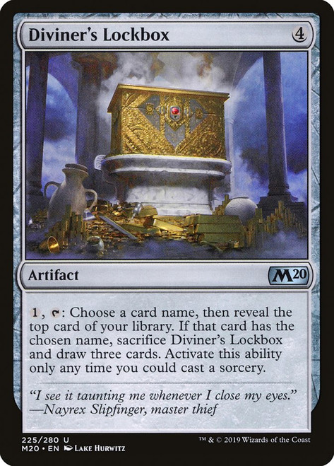Diviner's Lockbox\nCore Set 2020\nSingle\nMagic The Gathering