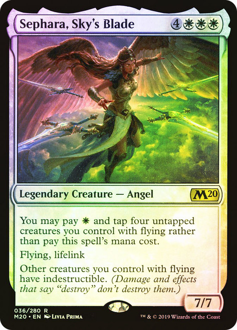 Sephara, Sky's Blade\nCore Set 2020\nSingle\nMagic The Gathering