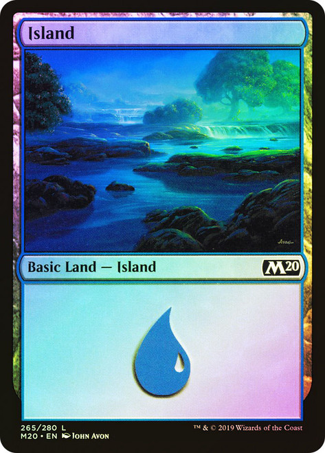 Island (#265)\nCore Set 2020\nSingle\nMagic The Gathering